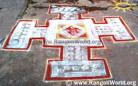 Freehand Rangoli
